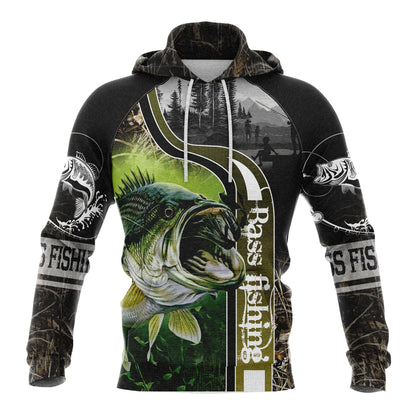 Fishing Pullover Premium Hoodie Bass Fishing, Perfect Outfit For Men And Women On Christmas New Year Autumn Winter