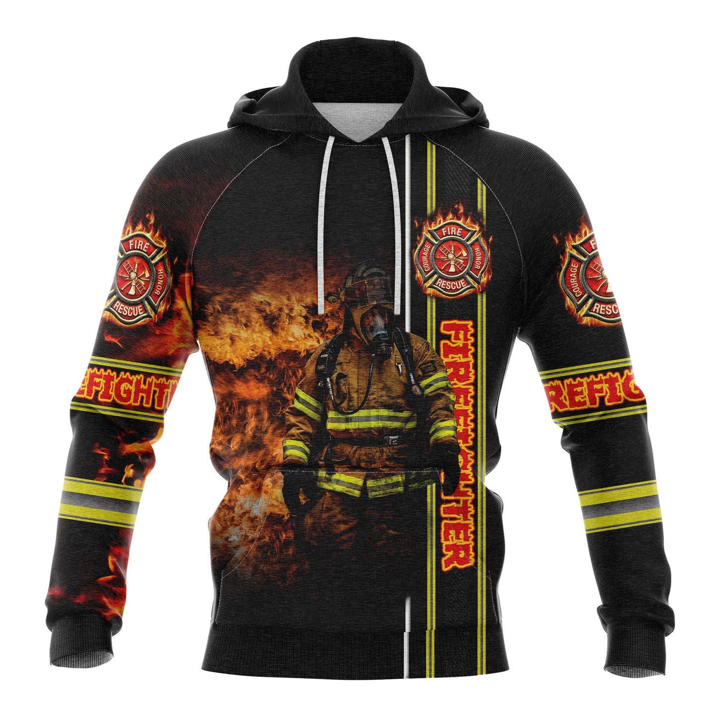 Firefighter Hero Pullover Premium Hoodie Fire Sea, Perfect Outfit For Men And Women On Christmas New Year Autumn Winter