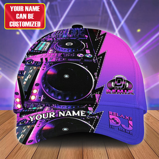Personalized DJ Classic Cap - Custom Name DJ Cap, Purple DJ Gear Classic Cap - Perfect Disc Jockey Cap for Men & Women