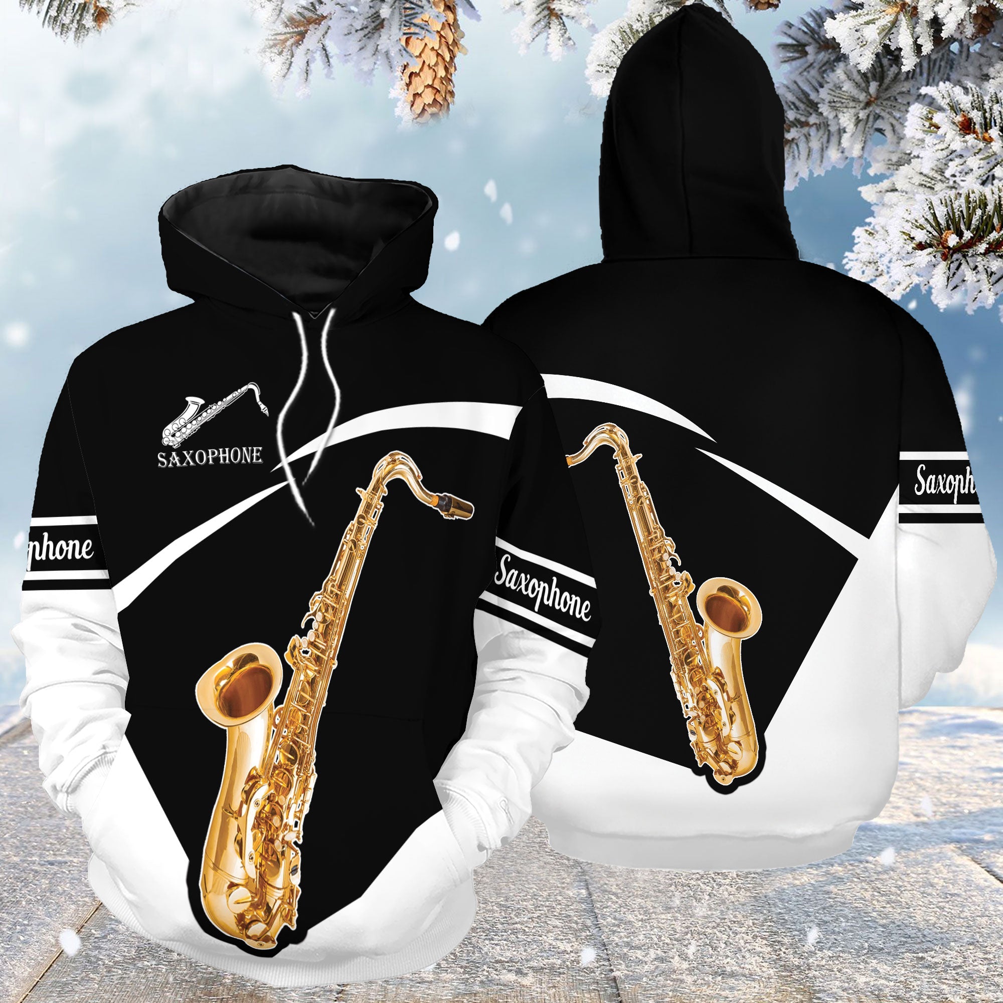 Saxophone Pullover Pullover Premium Hoodie, Perfect Outfit For Men And Women On Christmas New Year Autumn Winter