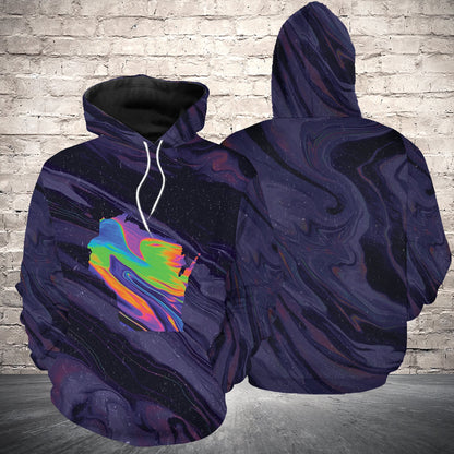 Awesome Wisconsin Pullover Premium Hoodie Purple background, Perfect Outfit For Men And Women On Christmas New Year Autumn Winter