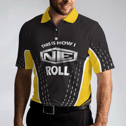 Golf Polo Shirt For Men - This Is How I Row Custom Logo Polo Shirt - Perfect Gift For Men, Golfers - Amzanimalsgift