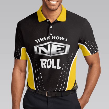 Golf Polo Shirt For Men - This Is How I Row Custom Logo Polo Shirt - Perfect Gift For Men, Golfers - Amzanimalsgift