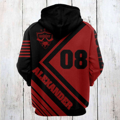 Custom Name Hockey Born To Play Pullover Premium Hoodie, Perfect Outfit For Men And Women On Christmas New Year Autumn Winter