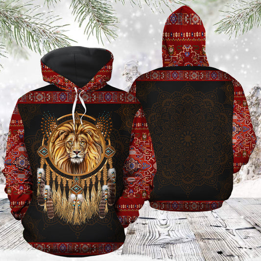 Lion Dreamcatcher Awesome Pullover Premium Hoodie, Perfect Outfit For Men And Women On Christmas New Year Autumn Winter