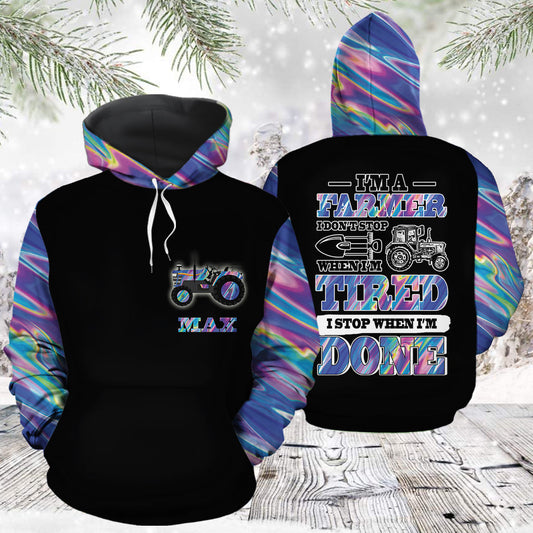 Farmer Pullover Premium Hoodie I'm a Farmer I Don't Stop, Perfect Outfit For Men And Women On Christmas New Year Autumn Winter