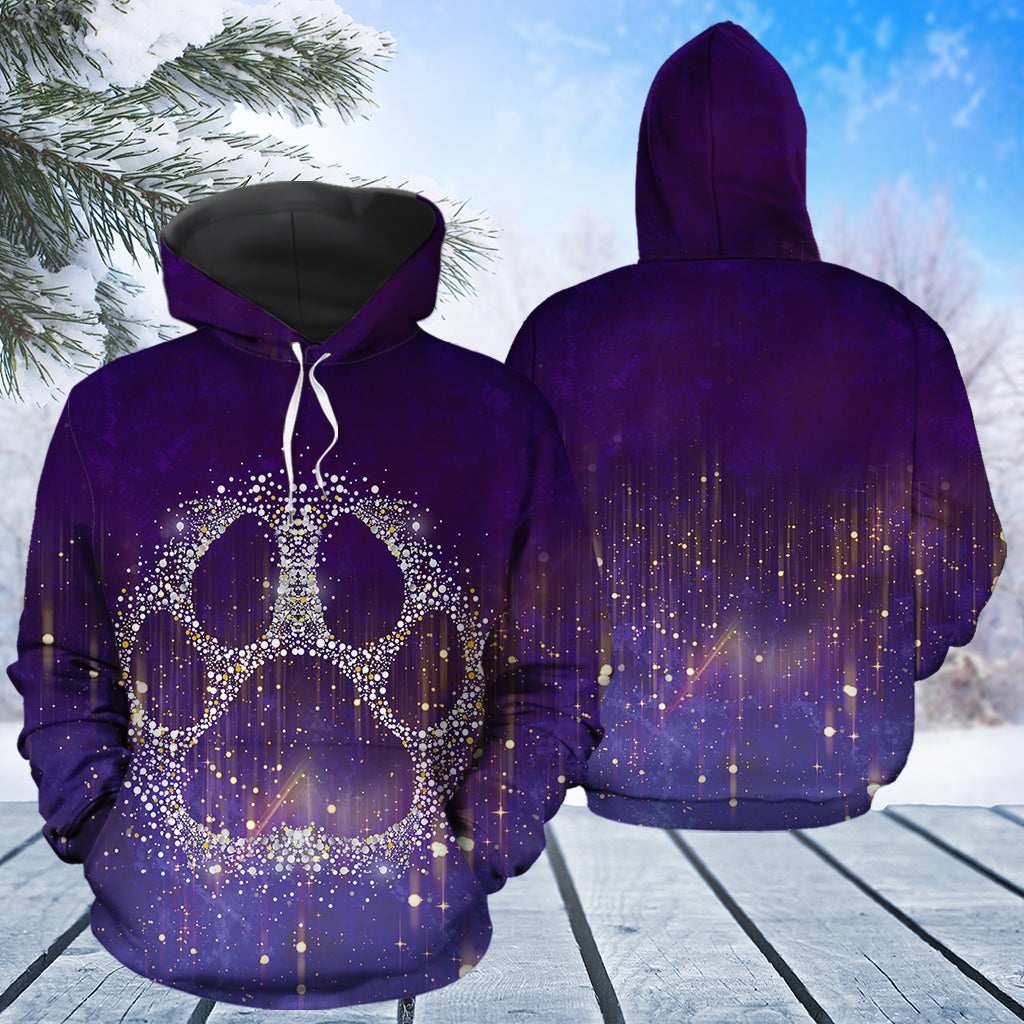 Paw Snowflake Pullover Premium Hoodie, Perfect Outfit For Men And Women On Christmas New Year Autumn Winter