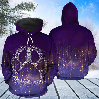 Paw Snowflake Pullover Premium Hoodie, Perfect Outfit For Men And Women On Christmas New Year Autumn Winter