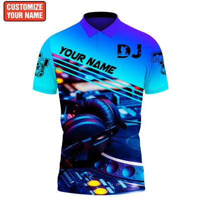 Personalized Name Disc Jockey Shirts - Custom Name DJ Shirts, DJ Clothing, Deezay Blue Clothings, Perfect DJ Shirts for Men & Women